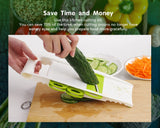 Multi-function Manual Vegetable Cutter Stainless Steel Slicer Carrot Potato Peeler Cheese Grater Onion Slicing Kitchen Tool