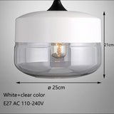 Nordic modern loft Hanging Glass pendant lights LED Retro Edison Pendant Lamp