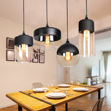 Nordic modern loft Hanging Glass pendant lights LED Retro Edison Pendant Lamp